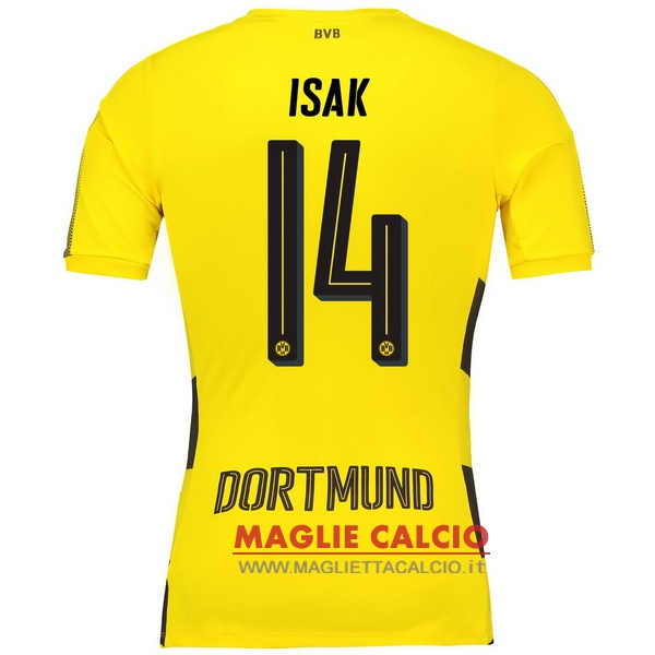 maglietta borussia dortmund 2017-2018 isak 14 prima